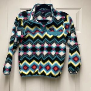 Kids Patagonia snap tee fleece